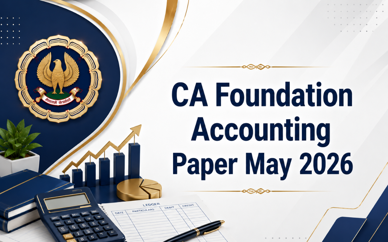 CA Foundation Accounting Paper May 2026 Download Question Paper PDF