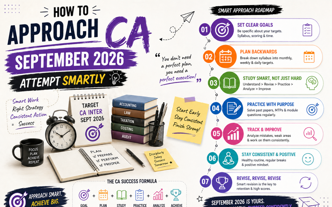 How to Approach CA September 2026 Attempt Smartly, Strategy & Tips